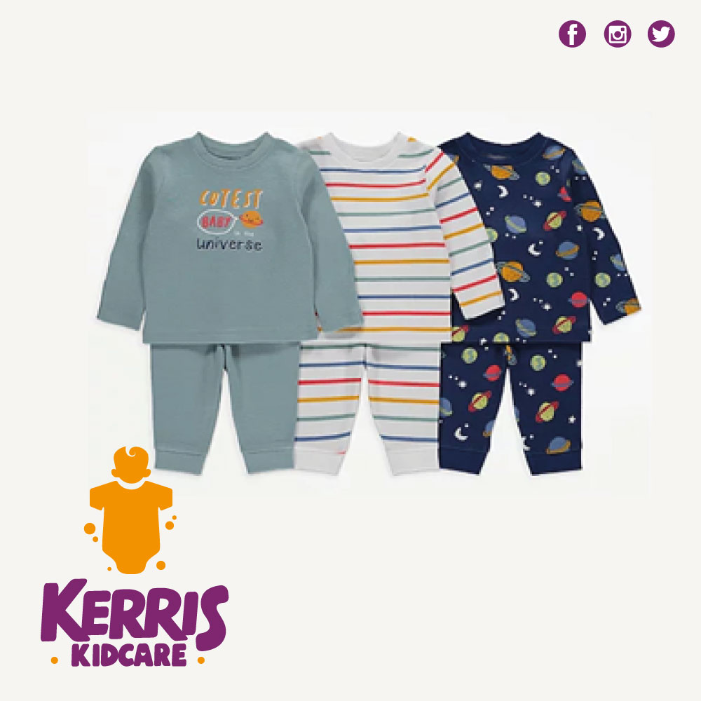 Navy Outer Space Print Pyjamas